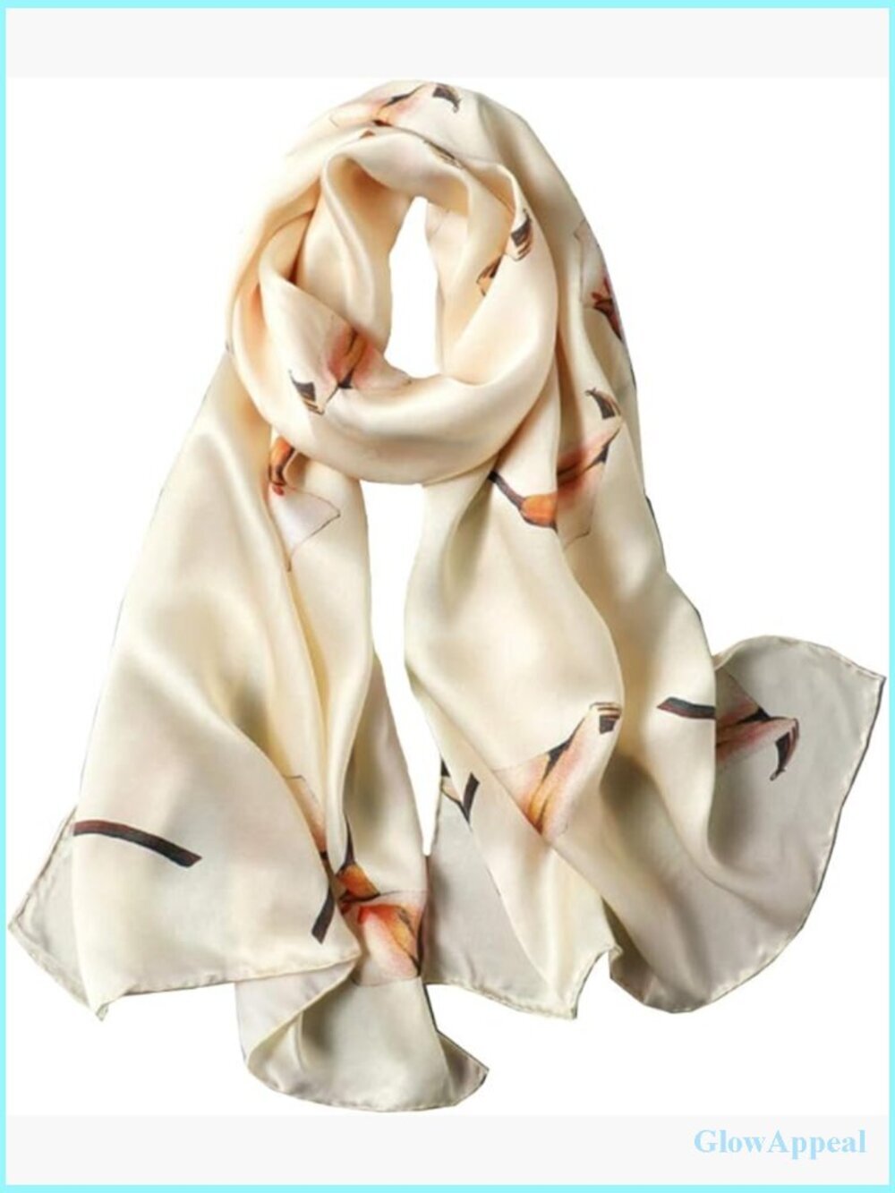 100% Pure Mulberry Silk Oblong Scarf Large Shawl Wrap Head Scarf Gift
